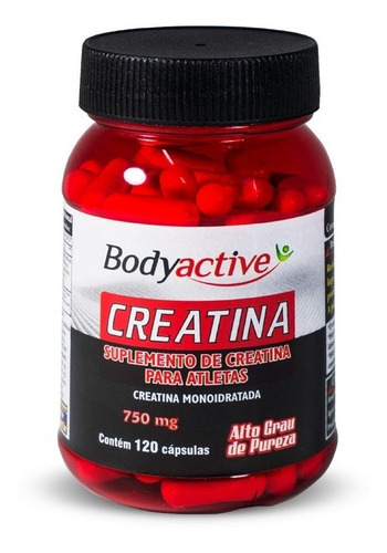 Creatina Monoidratada Micronizada 120 Cápsulas Bodyactive