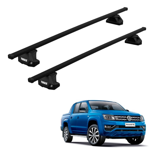 Rack Travessas Thule Squarebar Amarok 2010 Em Diante