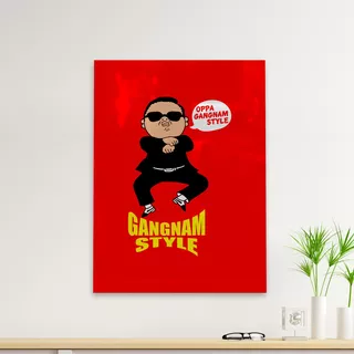 Cuadro Deco Oppa Gangnam Style (d1014 Boleto.store)