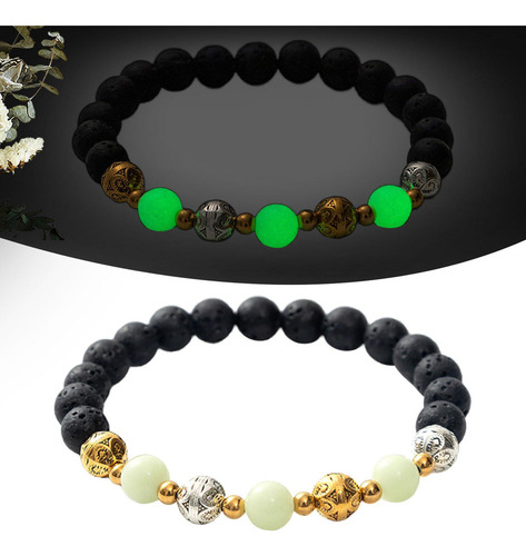 Pulsera De Cuentas Luminosas Pulsera Elástica Pulsera