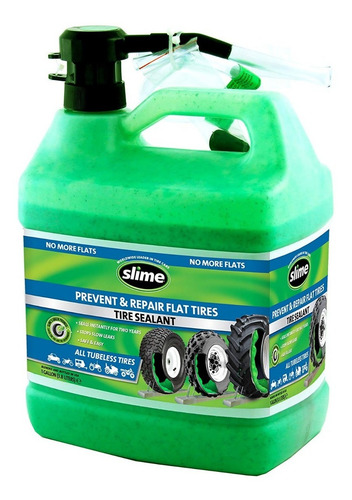 Imagen 3 de 5 de Sellador Neumaticos 1 Galon Sin Camara Superduty Slime Tmr