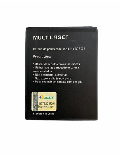 Ba-ter-ia Multilaser Ms50g P9078 Bcs072 Pronta Entrega