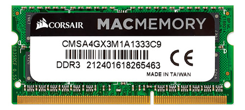 Memória Ram Para Macbook Corsair 4gb / Ddr3 / 1333mhz