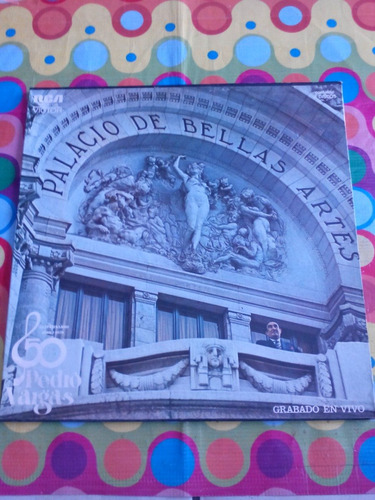 Pedro Vargas Lp Palacio De Bellas Artes 1978. Álbum Triple R