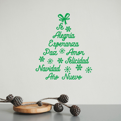 Sticker Vinyl Decor- Fe Alegria Esperanza Paz Amor-41 X 48cm
