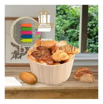 Comprar Recipiente Minimalista De Madera 24x11cm Y+post-it Adhesivos