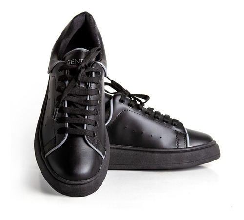 Imagen 4 de 5 de Zapatillas Genesis Reflex Urbana Negro Envió Gratis