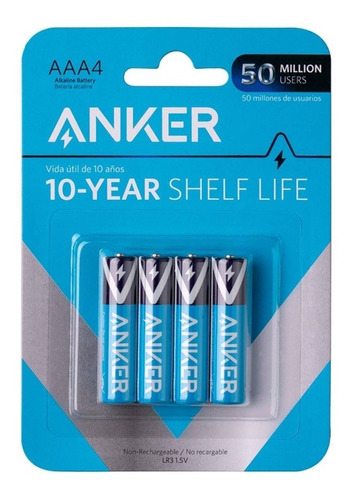 Pilas Anker Alcal Aaa 4-pack 