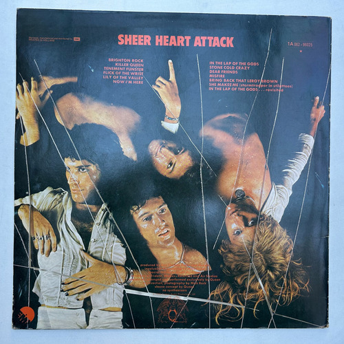 Queen Sheer Heart Attack Excelente! Tapa Mb+/ Lp Near Mint Primera Edición Mundial 1974 (Usado)