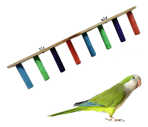 Parrot Perch Stand Bird Window/bath/car/viaje Perca 8 Nivel