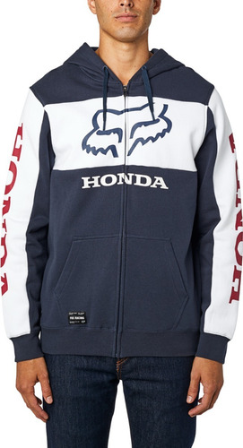 Imagen 3 de 7 de Buzo Fox Honda Zip Fleece #25955 - Tienda Oficial