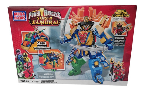 Claw Armor Megazord Power Rangers Super Samurai Mega Bloks
