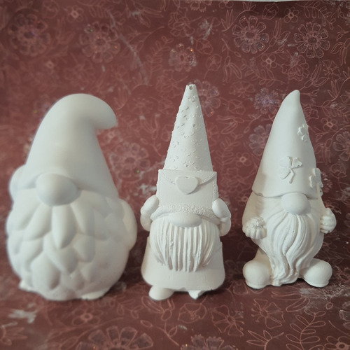 Set De Gnomos Para Pintar 6pz