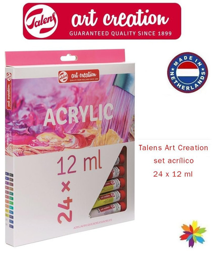 Caja De Acrilicos Art Creation Talens X 24 P. Barrio Norte..