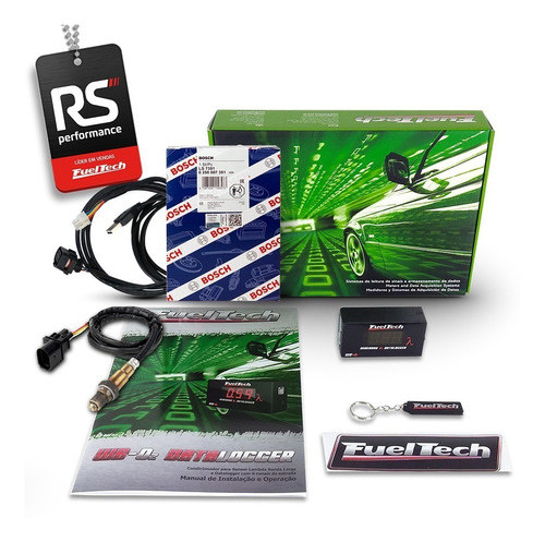 Imagem 6 de 6 de Fueltech Wideband O2 Datalogger Chicote 2m Com Sonda Bosch