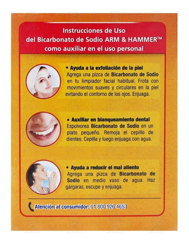 Bicarbonato De Sodio Arm & Hammer® Limpiador Multiusos 227g