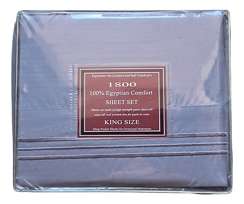 Juego De Sabanas King Size Gris