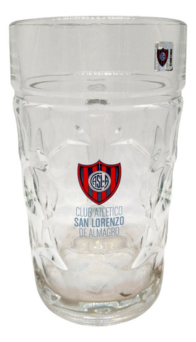 Chopp  Vidrio  1 Litro San Lorenzo  C/ Escudo Color