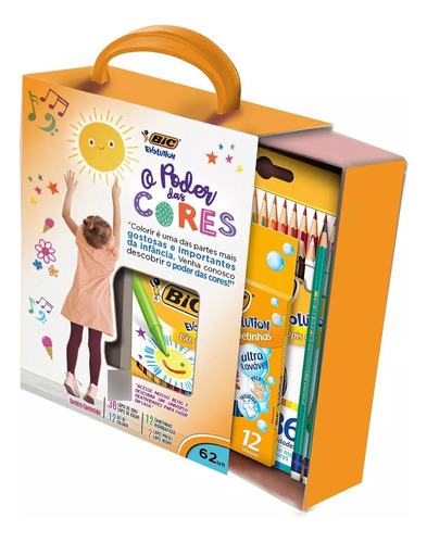 Kit escolar Power Of Colors con 62 piezas Bic