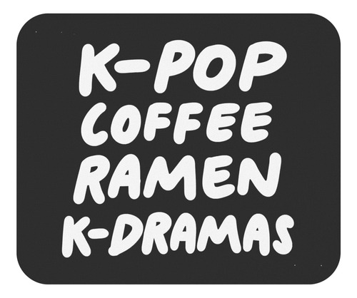 Funny Coffee 9 Pulgadas Mousepad Cafe Mousemat - K-pop Coffe