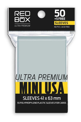 Protectores Cartas Ultra Premium Tamaño Mini Usa 55 Magic4ev