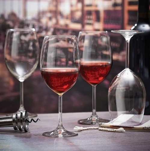 Imagen 5 de 7 de Copa Vino Tragos Vidrio Set X 4 Unid Pasabahce Diony