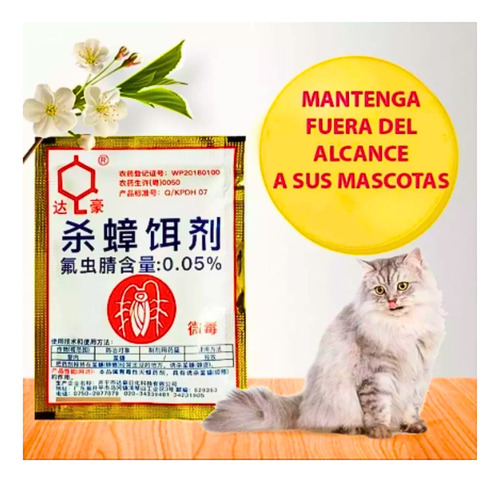 Pack X50 Insecticida V-neno Chino Polvo Cucarachas Premium