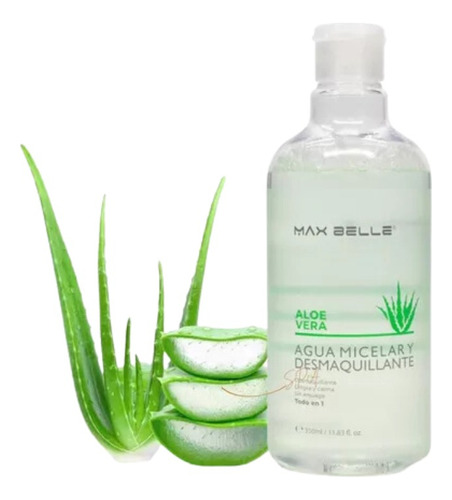 Agua Micelar Aloe Vera Hidratante Max Belle 350ml