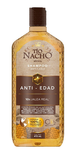 Tío Nacho Shampoo Anti Caída Ginseng, Rejuvenecimiento 2 Pza