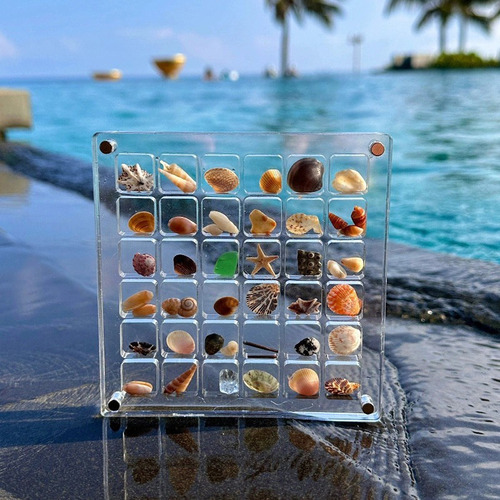 D Caja De Almacenamiento Magnética Acrílica Con Forma De