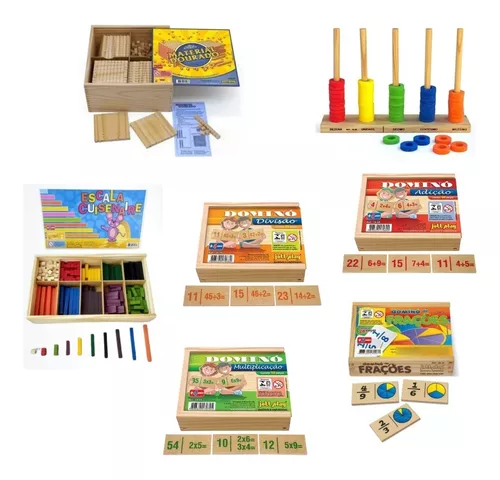 Kit Laboratorio De Matematica Ensino Medio Educativo 7 Jogos