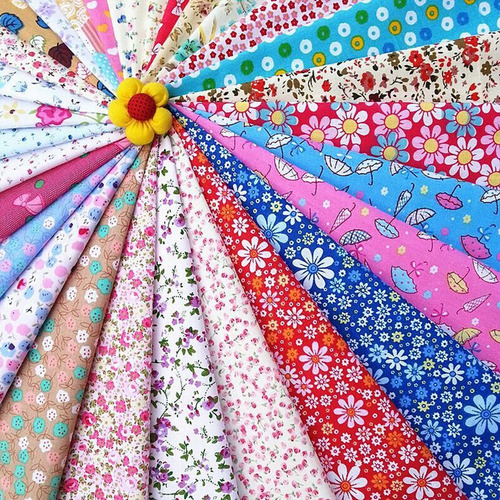 Paquete De 30 Telas De Algodón Con Estampado Floral Mixto