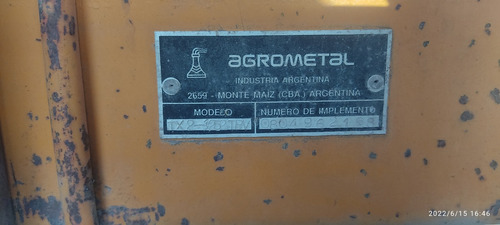 Sembrad, Agrometal Tpv 12-52 Y 0,70cm,monitor,reparada Comp.