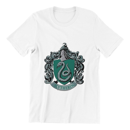 Polera Unisex Harry Potter Mago Magia Slytherin Algodon