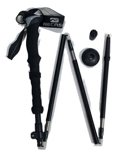 Baston Trekking Pole Plegable Necasil 135cms 295grs Negro