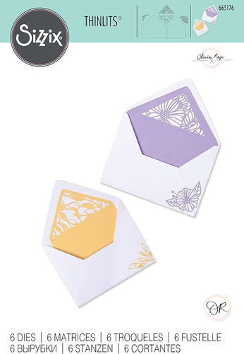Scrapbooking Set De 6 Troqueles - Revestimientos De Sobres 1
