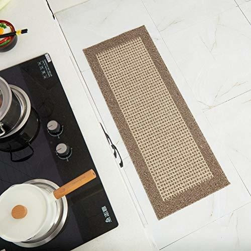 Alfombra De Cocina Lavable De 47.6 X 17.7in, Hecha De Polip