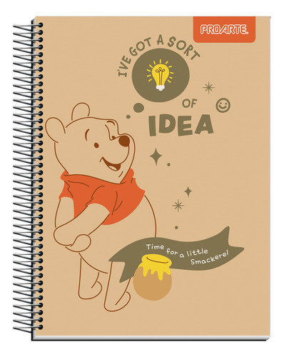 Cuaderno Triple Cuarta 17x21 Winnie The Pooh Proarte 150hjs