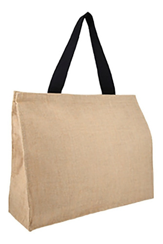 Imagen 4 de 10 de Bolsa De Yute Con Láminado En El Interior, Con Cierre, Asa.