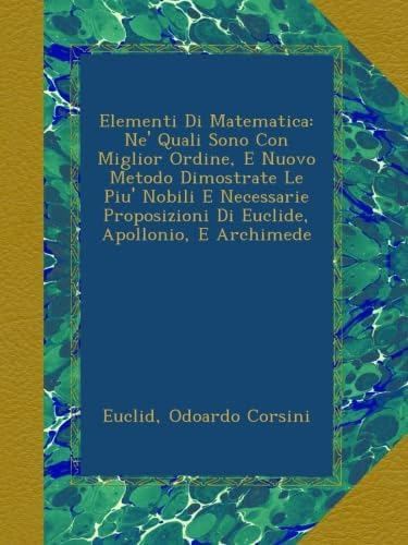 Libro: Elementi Di Matematica: Ne  Quali Sono Con Miglior Or