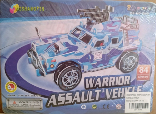 Rompecabezas 3d Warrior Assault Vehicle 3d Puzzle