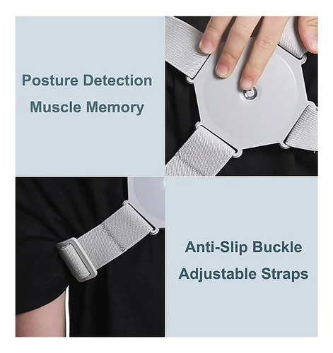 Corrector De Postura Con Sensor Inteligente, Hombre Y Mujer