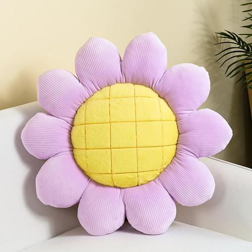 Cojín De Girasol, Almohada Con Forma De Flor, Cojín