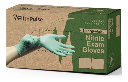 Fifthpulse Guantes De Nitrilo Desechables Biodegradables, Pe