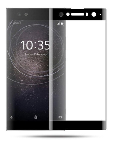 Imagen 3 de 4 de Mica Vidrio Completa Xperia Xa1 Plus Xz1 Xa1 Ultra Xa Ultra