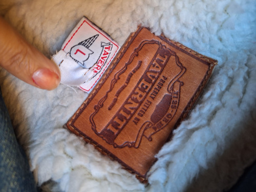 Campera De Jean Con Corderito Vintage (Usado)