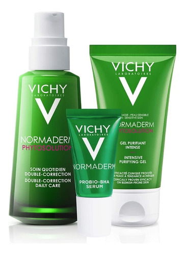 Kit Vichy Piel Grasa Normaderm Tratamiento Double Correction