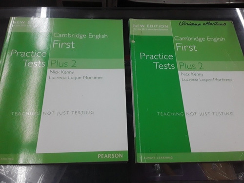 Practice Test Plus 2 First Lote X 2 Nuevo Y Usado Pearson 