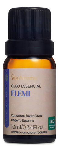 Oleo Essencial Elemi 10ml Via Aroma Reduz Impulsividade
