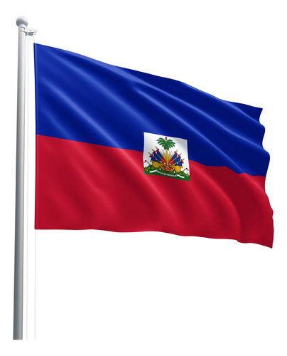 Bandeira Do Haiti Em Tecido Oxford 100% Poliéster